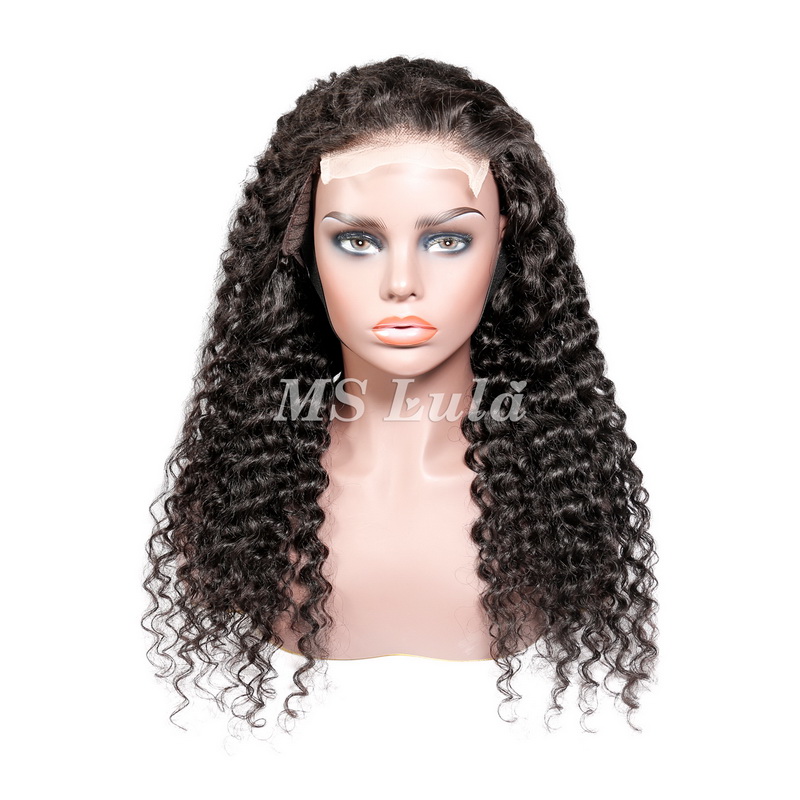 Deep Wave 4x4 5x5 6x6 7x7 Transparent Closure Wig - 图片 2